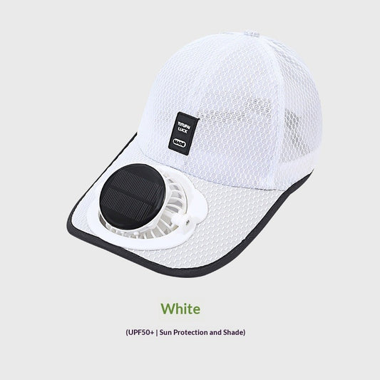 Breathable Mesh Solar Fan Cap